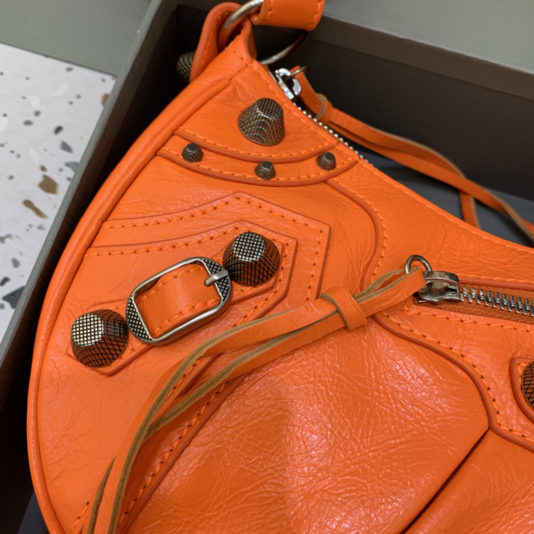 Balenciaga Le Cagole Small Shoulder Bag Orange